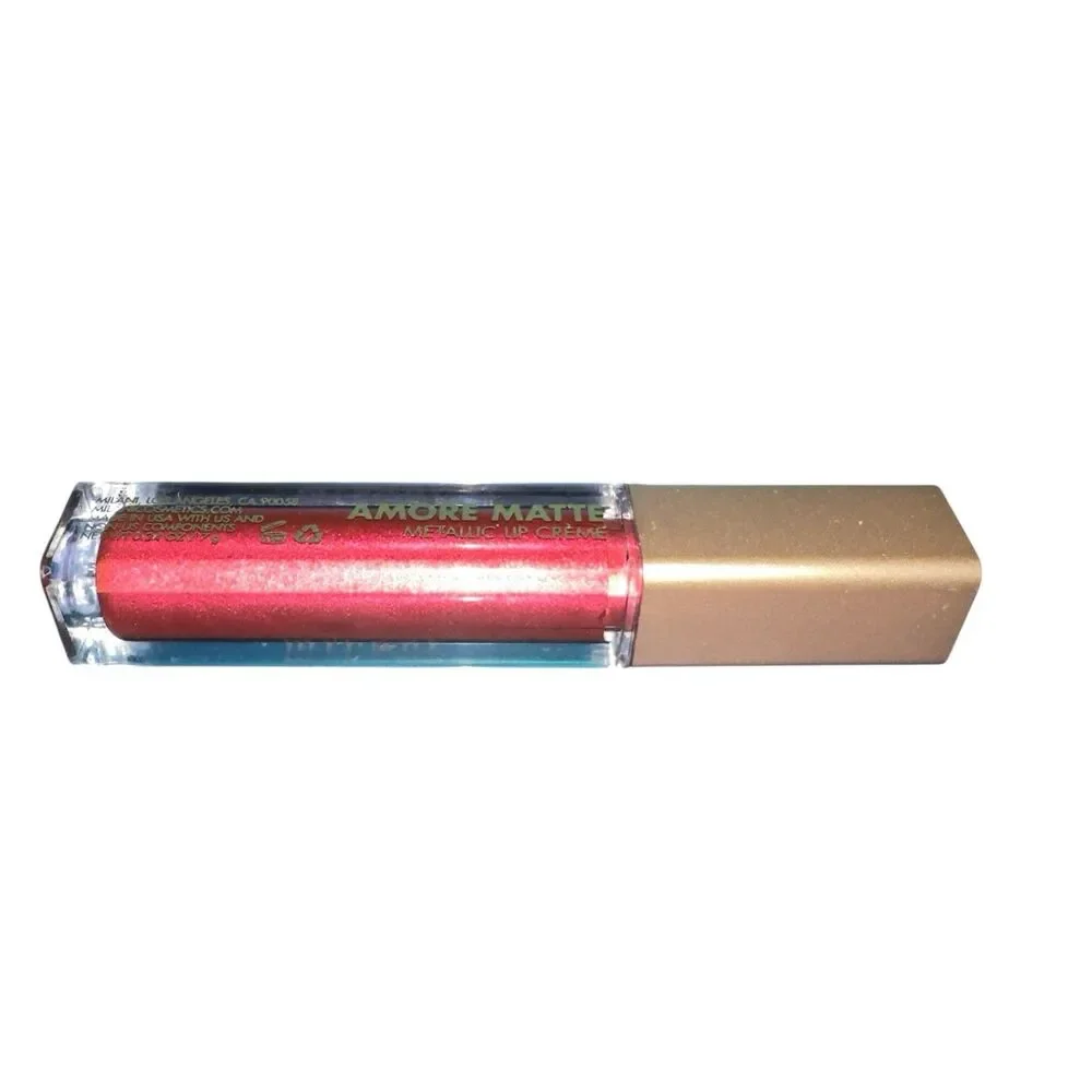 Milani Amore Matte Metallic Lip Creme My Soulmate 14, deep red